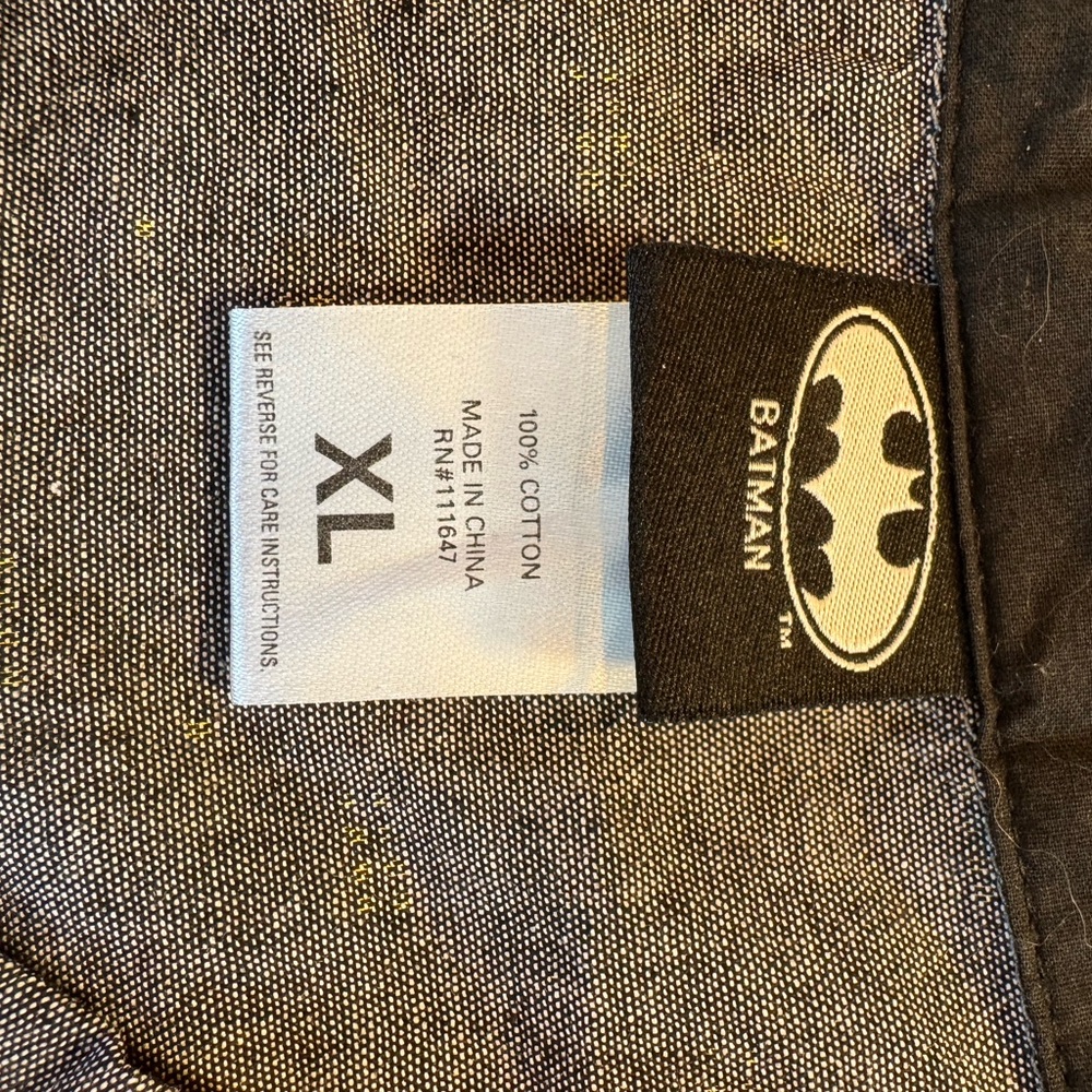 BATMAN XL short-sleeved button down shirt 100% cotton - Picture 7 of 7